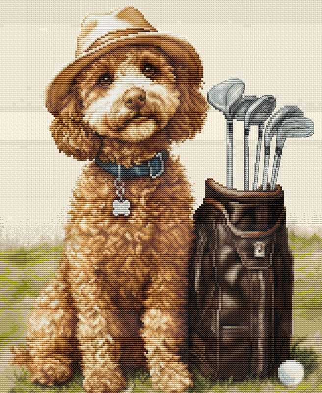 BU5090 Borduurpakket Luca-S - The Master Golfer - De Meestergolfer