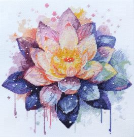 AH-212 Borduurpakket ABRIS ART - Shining Lotus - Schijnende Lotus