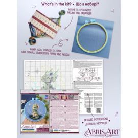 AHM-087 Borduurpakket ABRIS ART - The Star Lighter - De Sterren aansteker