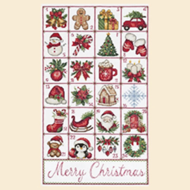 AH-324 Borduurpakket ABRIS ART -  Christmas Advent - Kerstadvent