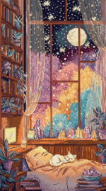 Borduurpakket LETI 9994 Crystal Moonlight - Kristallen Maanlicht - Leti Stitch