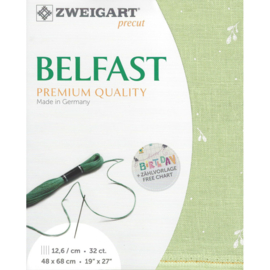 Belfast 32ct (48 x 68 cm) - Zweigart - 100% Linnen - Leaves- 6369