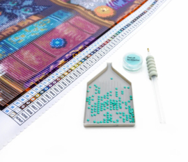 LT07 Book Shelf - Diamond Painting - Letistitch