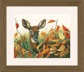 Borduurpakket - Animals - Autumn Lady - Lanarte
