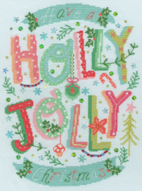 Borduurpakket Hilary Yafai - Holly Jolly Christmas - Bothy Threads