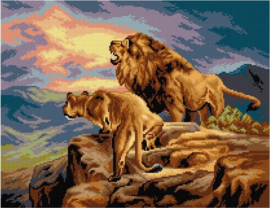 3090 - KING OF THE JUNGLE - ORCHIDEA 40 x 50 (STRAMIEN)