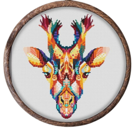 Borduurpakket Mandala Giraf - 469 - Awesome Pattern Studio