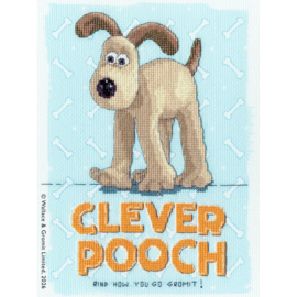 Borduurpakket Wallace & Gromit - Clever Pooch! - Bothy Threads