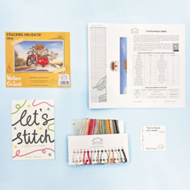 Borduurpakket Wallace & Gromit - Cracking Holidays! - Bothy Threads