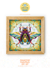 Diamond painting MANDALA Insecten KEVER