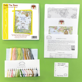 Borduurpakket Amanda Loverseed - Help The Bees- Bothy Threads