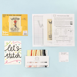 Borduurpakket Wallace & Gromit - Have You Seen This Chicken? - Bothy Threads