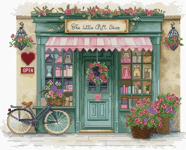 B1429 Borduurpakket Luca-S -  The Little Gift Shop - Kadootjeswinkeltje