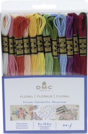 DMC MOULINÉ PACK FLORAL 24 STRENGEN (4mtr per streng)