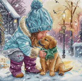 Borduurpakket LETI 9925 - Best Friends  - Beste Vrienden