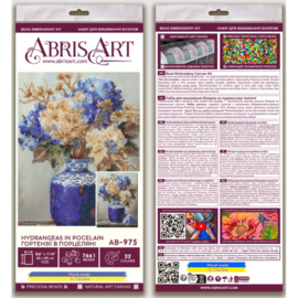 975 - KRALEN BORDUURPAKKET - Hydrangeas in Porcelain - Hortensia's in porselein