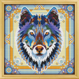 Borduurpakket Mandala Wolf - 414-1 - Awesome Pattern Studio