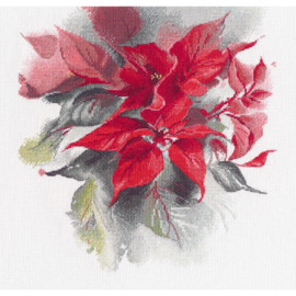 1670  Borduurpakket - Poinsettia - OVEN