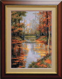 Borduurpakket - Gold Autumn - Momentos Magicos