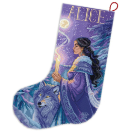 Borduurpakket LETI L10-002 Arctic Enchantress Stocking - Leti Stitch