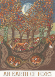 Borduurpakket Lizzie Spikes - An Earth Of Foxes - Bothy Threads