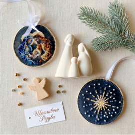 ABT066 KRALEN BORDUURPAKKET Decoratie Hanger - Holy night