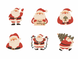 481-388 Santa Cheer - DIY Hanging Acrylic Charm Chains Kit (Kit of 6)