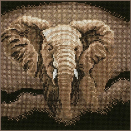 Borduurpakket - Animals - Hunting Elephant - Lanarte