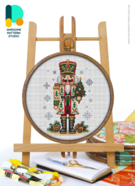 Borduurpakket Awesome Pattern Studio - Christmas Nutcracker - Kerst Notenkraker