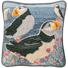 Petit Point borduurpakket Liane Payne - Sea Thrift Clifftops - Bothy Threads