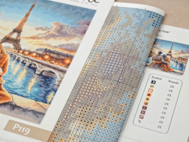Signature Collection - 119 - Borduurpakket AVA Stitch - Sunset in Paris - Zonsondergang in Parijs