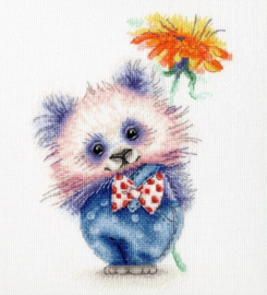 PANDA WITH FLOWER S/VK063