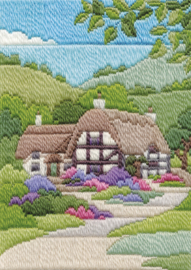 PLATSTEEK PAKKET LONG STITCH SEASONS - SUMMER COTTAGE - DWD