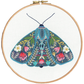 Borduurpakket Embroidery kit Ally Gore - Pollen - Moth - Bothy Threads