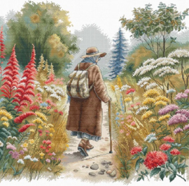 107 - Borduurpakket AVA Stitch - Floral Path - Het pad door de Bloemen