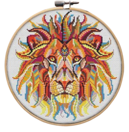 Borduurpakket Mandala Leeuw - 222 - Awesome Pattern Studio