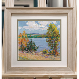 1651  Borduurpakket - Autumn by the river - OVEN