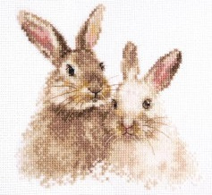 ANIMAL PORTRAITS. CUTE BUNNIES