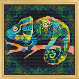 Borduurpakket Mandala Kameleon - 567-1 - Awesome Pattern Studio