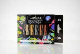 Cadence Kooky Acrylverf Set 6x15 ml Metallic