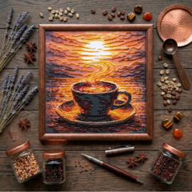 AMB144 KRALEN BORDUURPAKKET Fragrant Coffee - Geurende Koffie