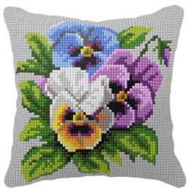 99090 KRUISSTEEK KUSSEN ORCHIDEA - Viooltjes
