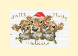 Borduurpakket Hannah Dale - Jolly Holly - Bothy Threads