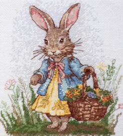 AH-200 Borduurpakket ABRIS ART - Spring Bunny - Lente Haas