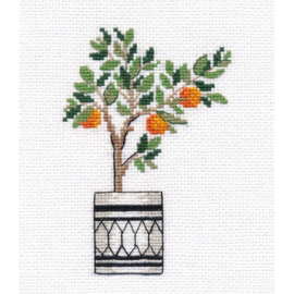 1487 Borduurpakket OVEN - ORANGE TREE 1487