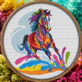 Borduurpakket Mandala Paard - 498 - Awesome Pattern Studio