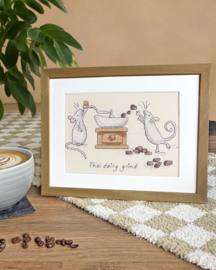 Borduurpakket Anita Jeram - The Daily Grind - Bothy Threads