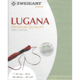 Lugana 25ct 618 (48 x 68 cm) - Zweigart - Moss Green