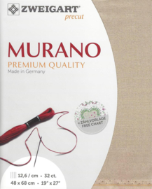 Murano 32ct 306 (48 x 68 cm) - Zweigart - Donker Ecru