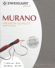 Murano 32ct 7025 (48 x 68 cm) - Zweigart - Donker Taupe